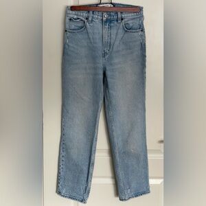 Abercrombie & Fitch The 90s Straight Ultra High Rise Jeans 27/4xs Distressed